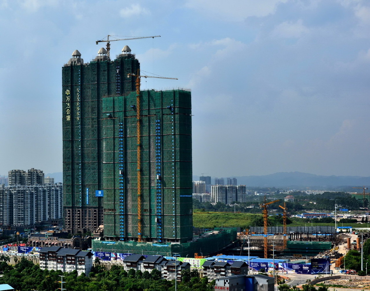 《建设中的万达公馆》