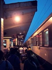 坐着火车去旅行