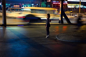 北京广安门 打车的女人