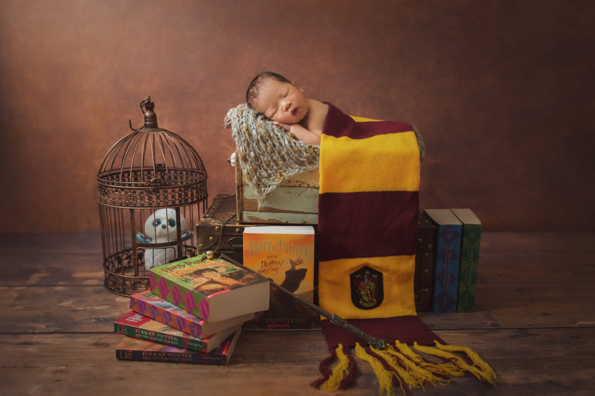 新生儿摄影哈利波特