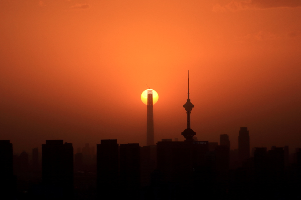 春分日落天津117大夏1