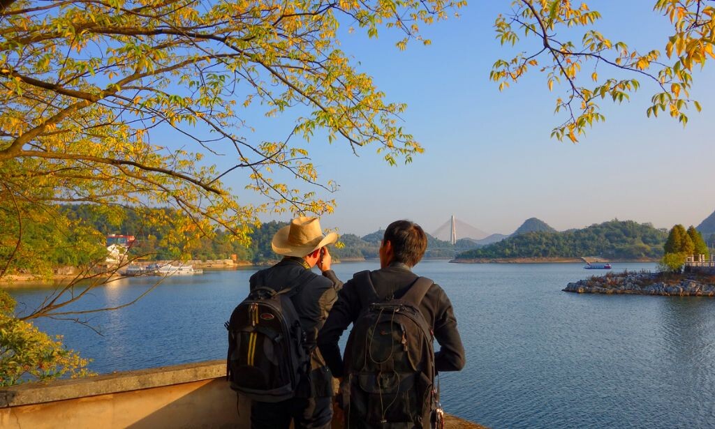 秋韵红枫湖