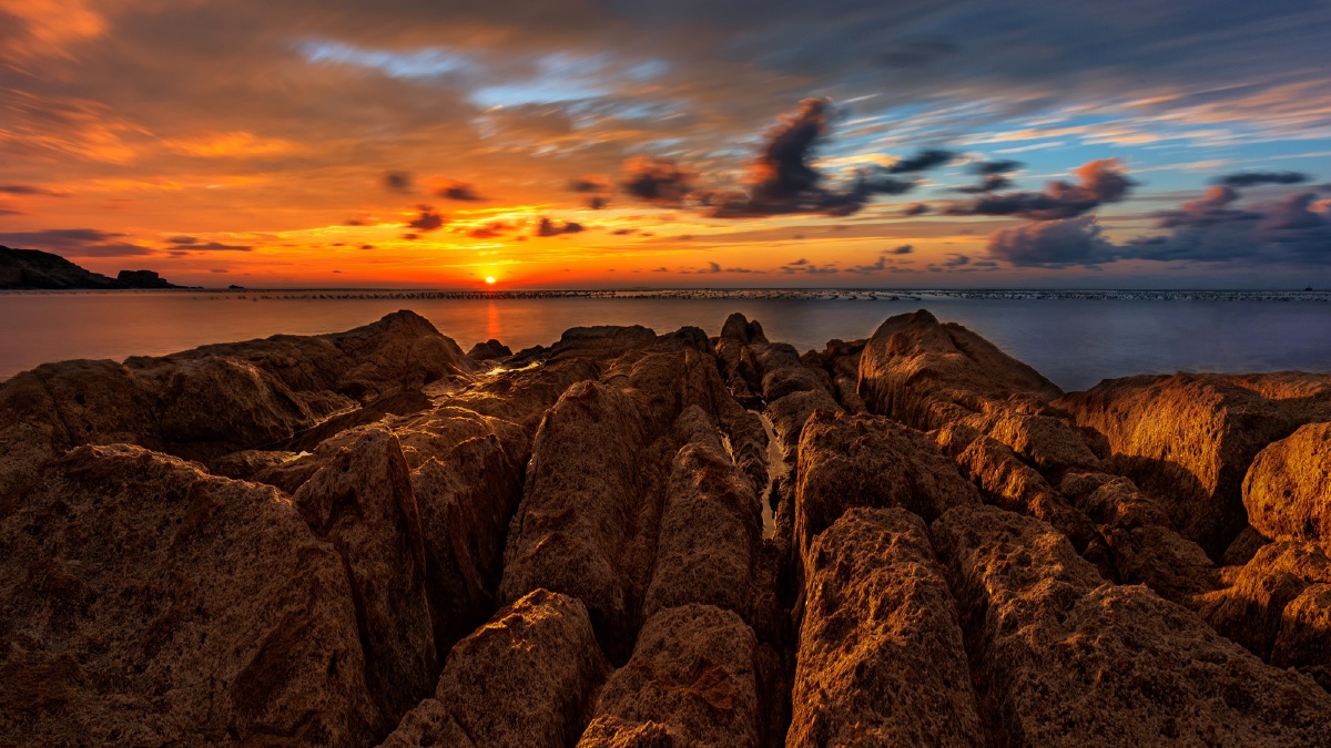 嵊泗花鸟岛日落