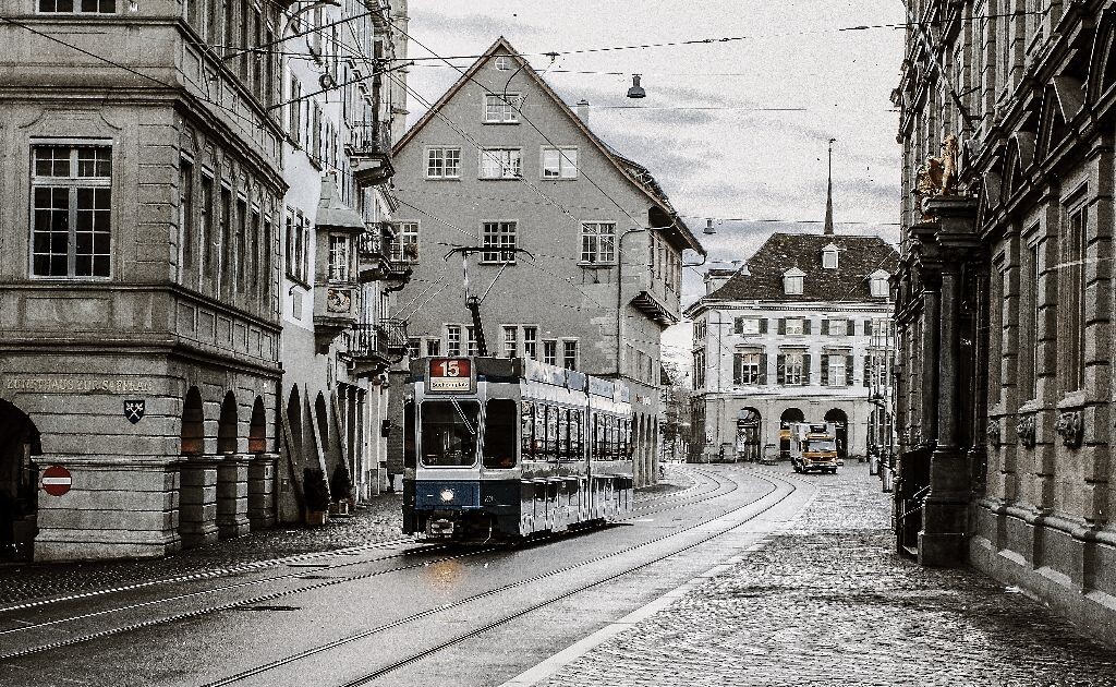 Tram，Zurich<br />
