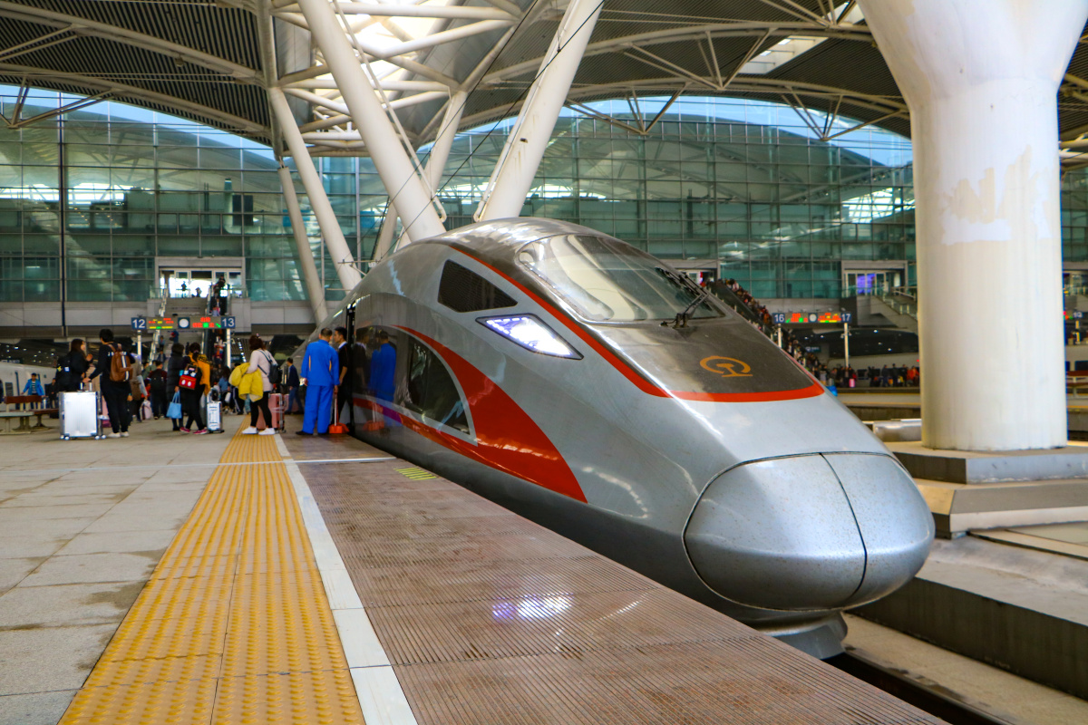 广州南站:复兴号cr400af - 和谐电3c-0869 - 图虫