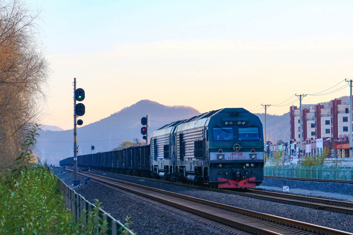 夕阳下的双机和谐n3