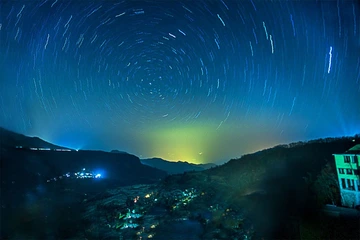 哈尼梯田星轨