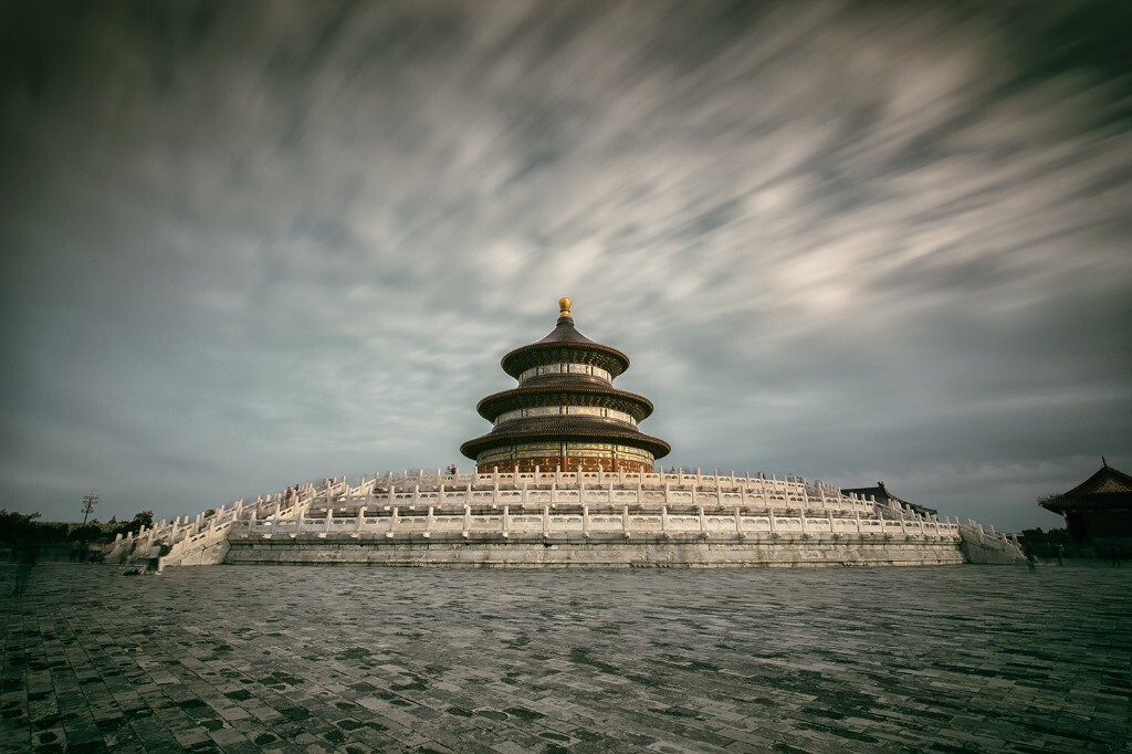 与上一张天坛同一天拍摄，时间稍早。