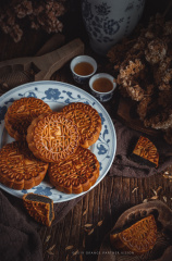 复古中秋月饼