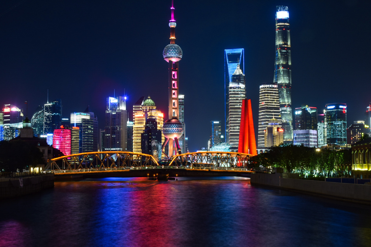 乍浦路桥拍上海夜景真的很漂亮