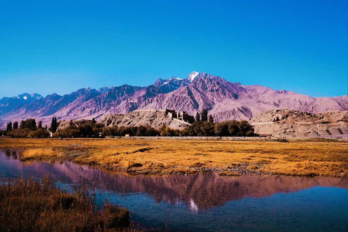 帕米尔高原金草滩石头城