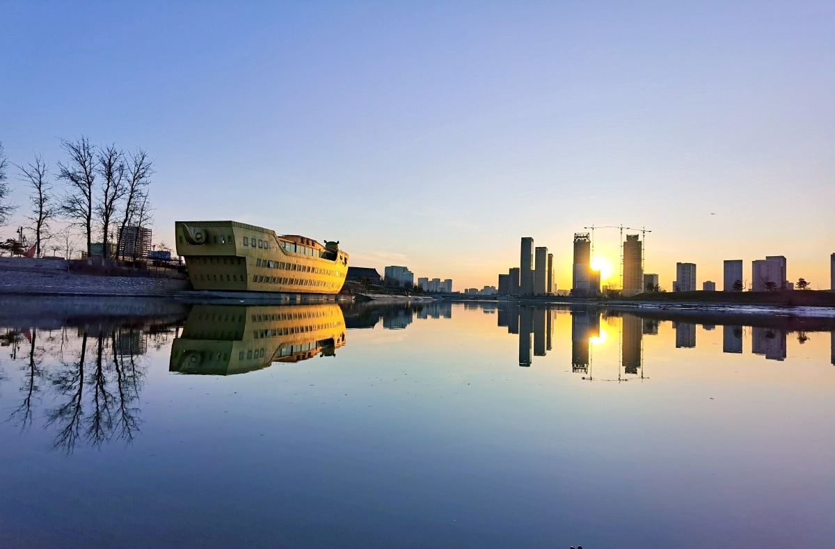 通州五河交汇处月亮河