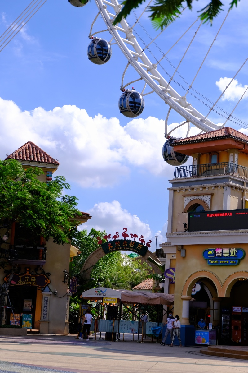 佛山市顺德华侨城器材富士xt3xf23f2当天天气可以算很好了蓝天白云的