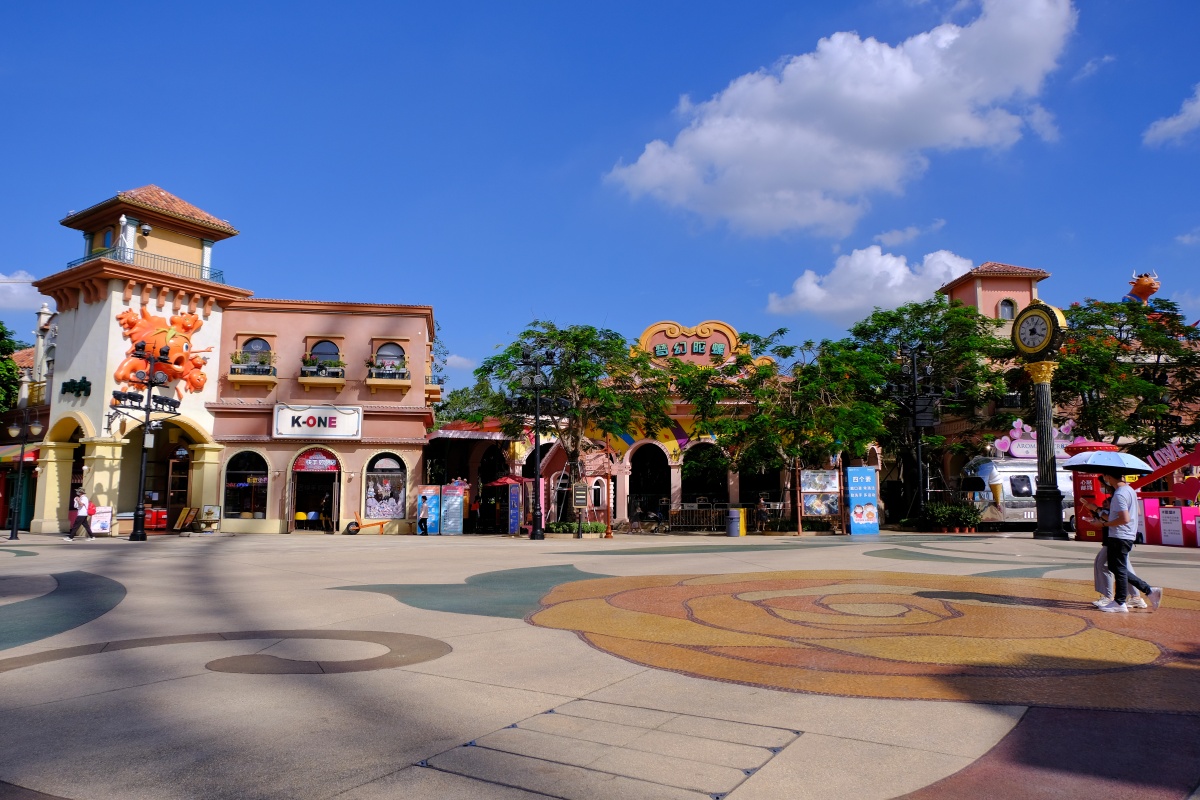 佛山市顺德华侨城器材富士xt3xf23f2当天天气可以算很好了蓝天白云的