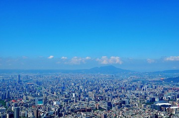 101上的台北全景