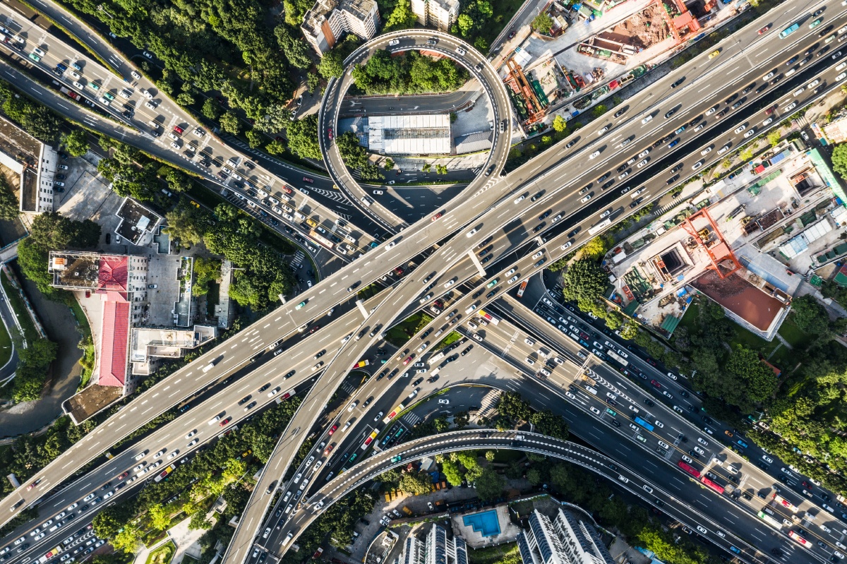繁忙的中山一立交