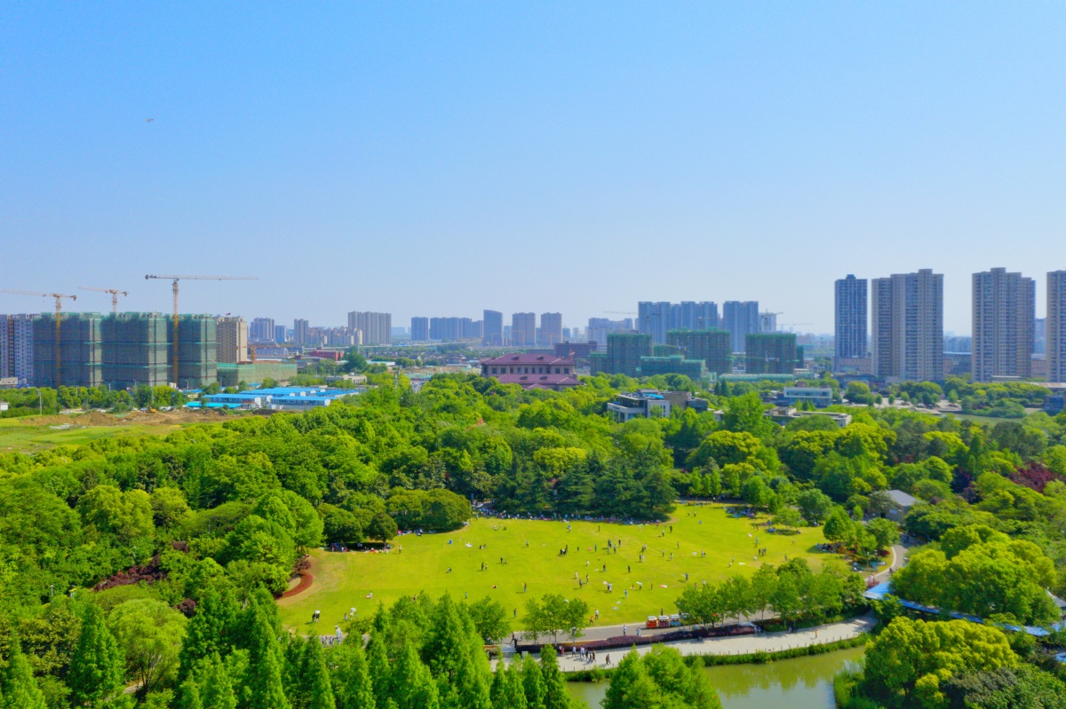 五一假期的青枫公园