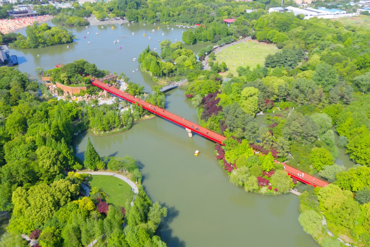 五一假期的青枫公园