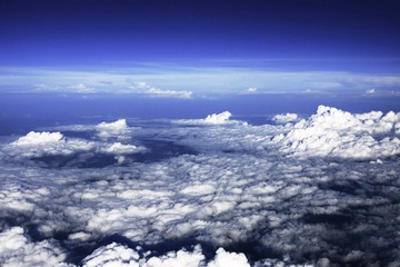 a walk in the blanket  of cloud