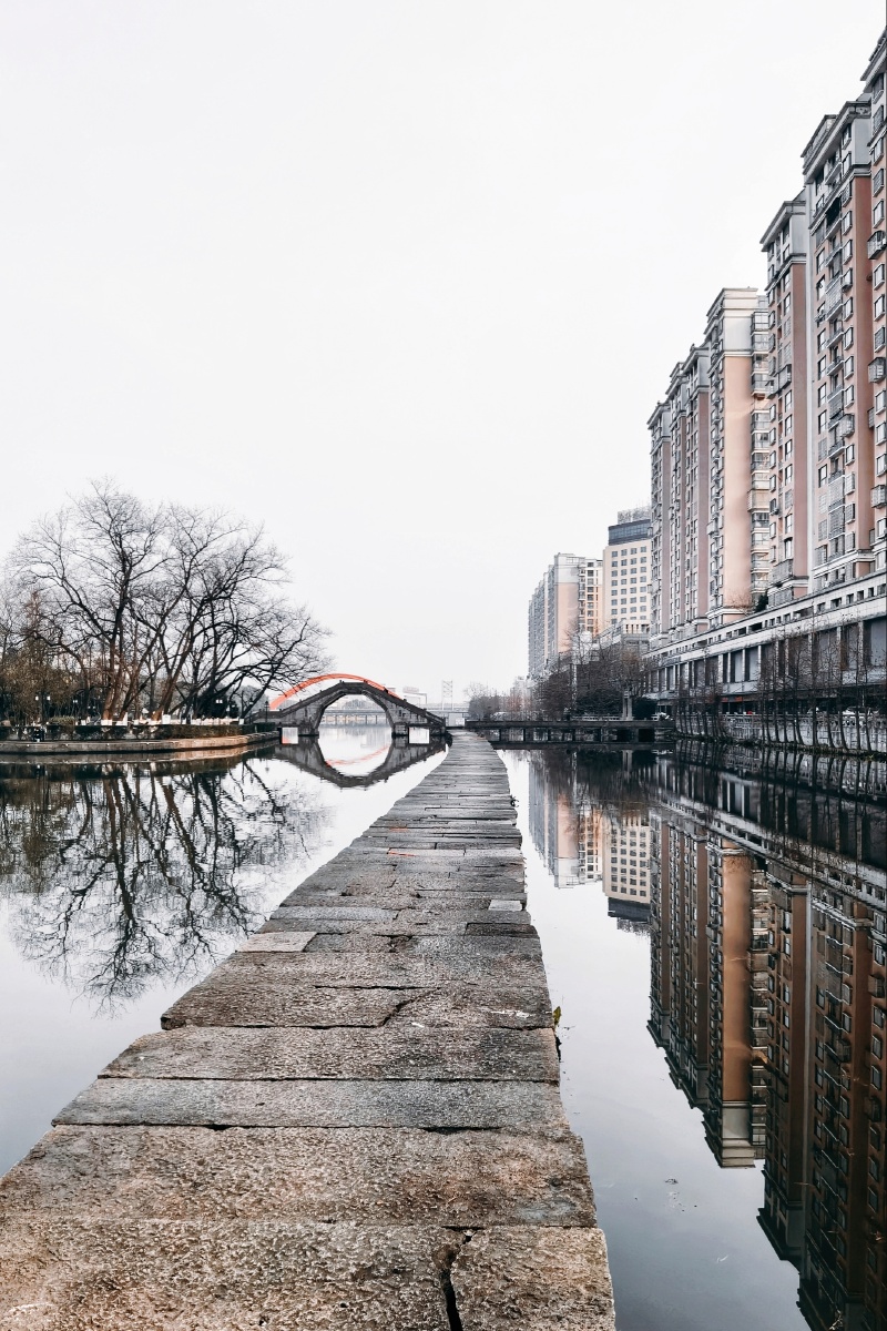 柯桥古纤道 - 浅水行舟 - 图虫