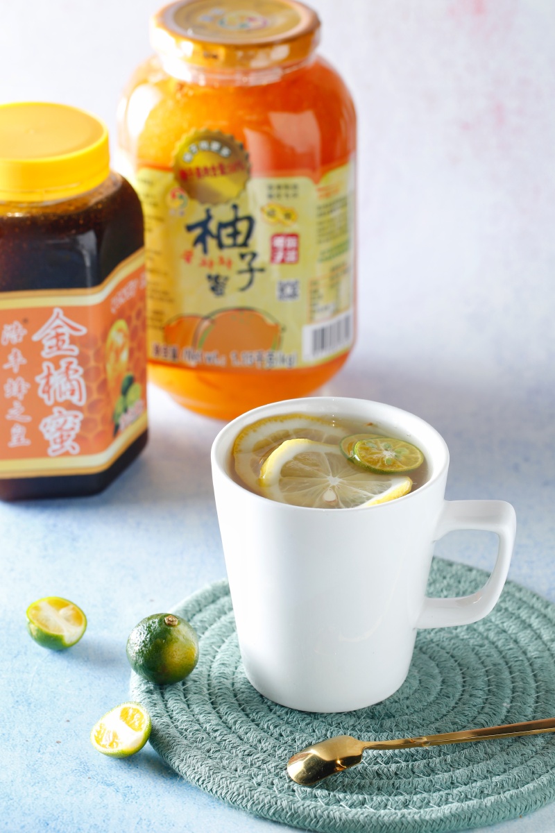 港式茶餐厅饮品-热柠蜜 蜂蜜柚子茶