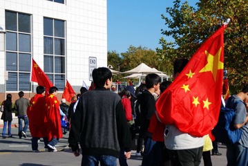 堪培拉万人护圣火-27