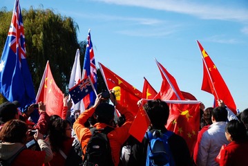 堪培拉万人护圣火-33