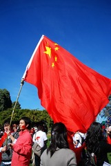 堪培拉万人护圣火-43
