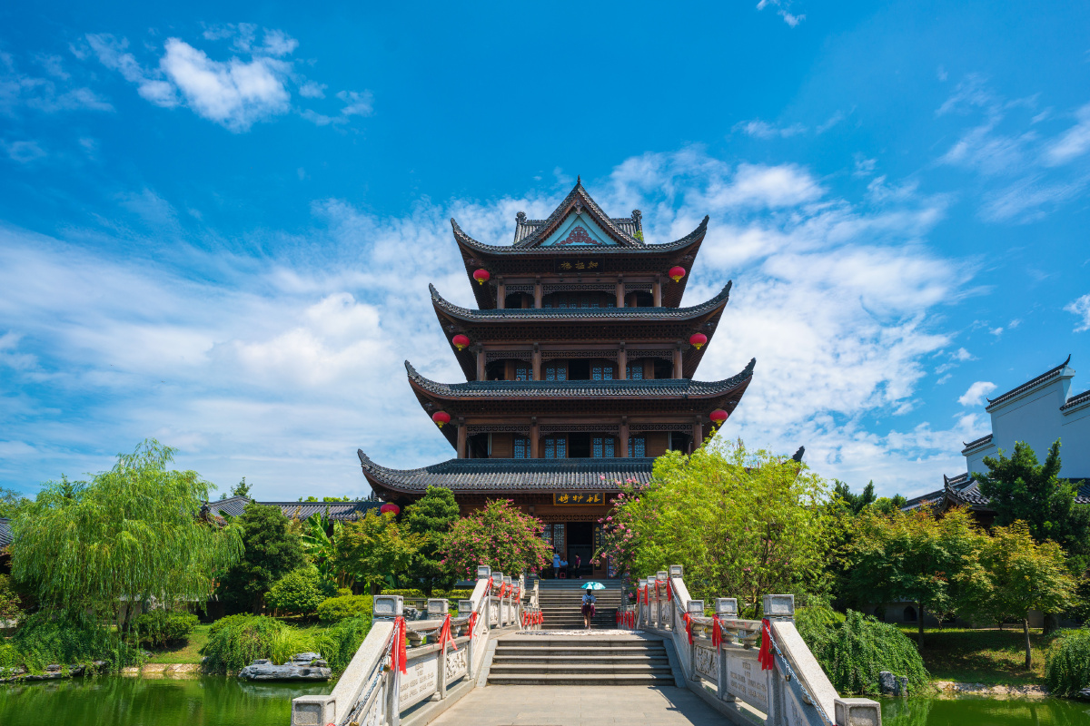 长沙拱极楼风光