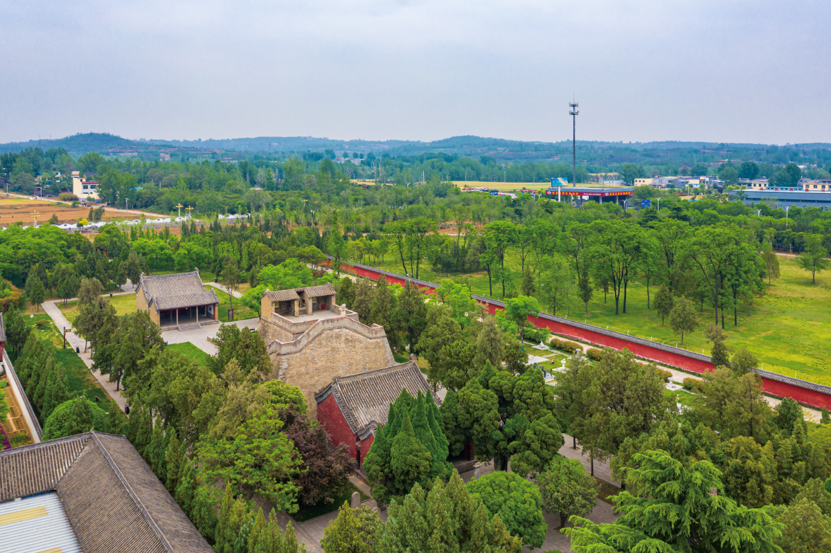 航拍登封观星台