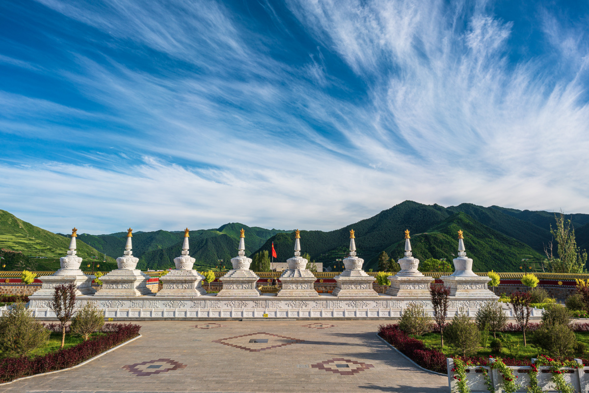 甘南卓尼禅定寺风光