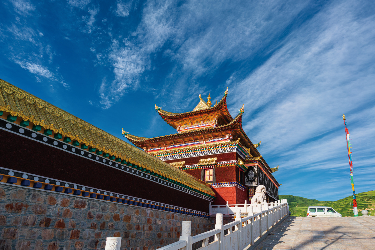 甘南卓尼禅定寺风光