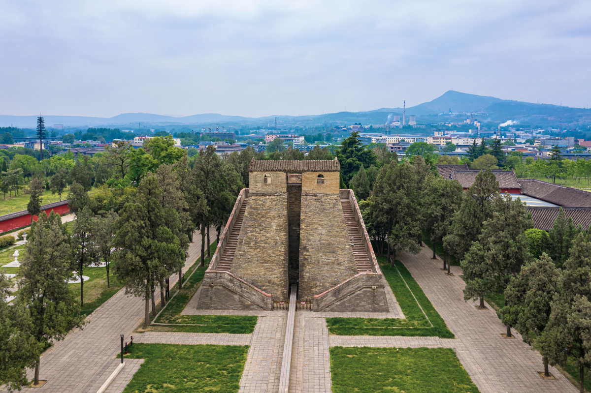 航拍登封观星台