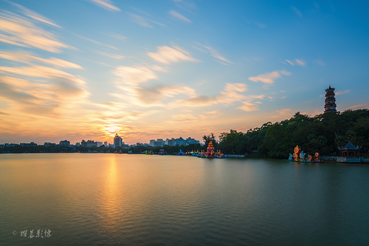 惠州西湖日出