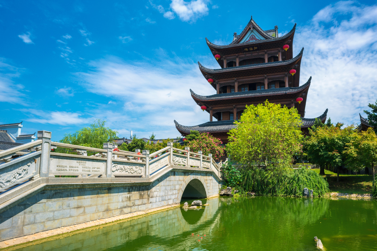 长沙拱极楼风光