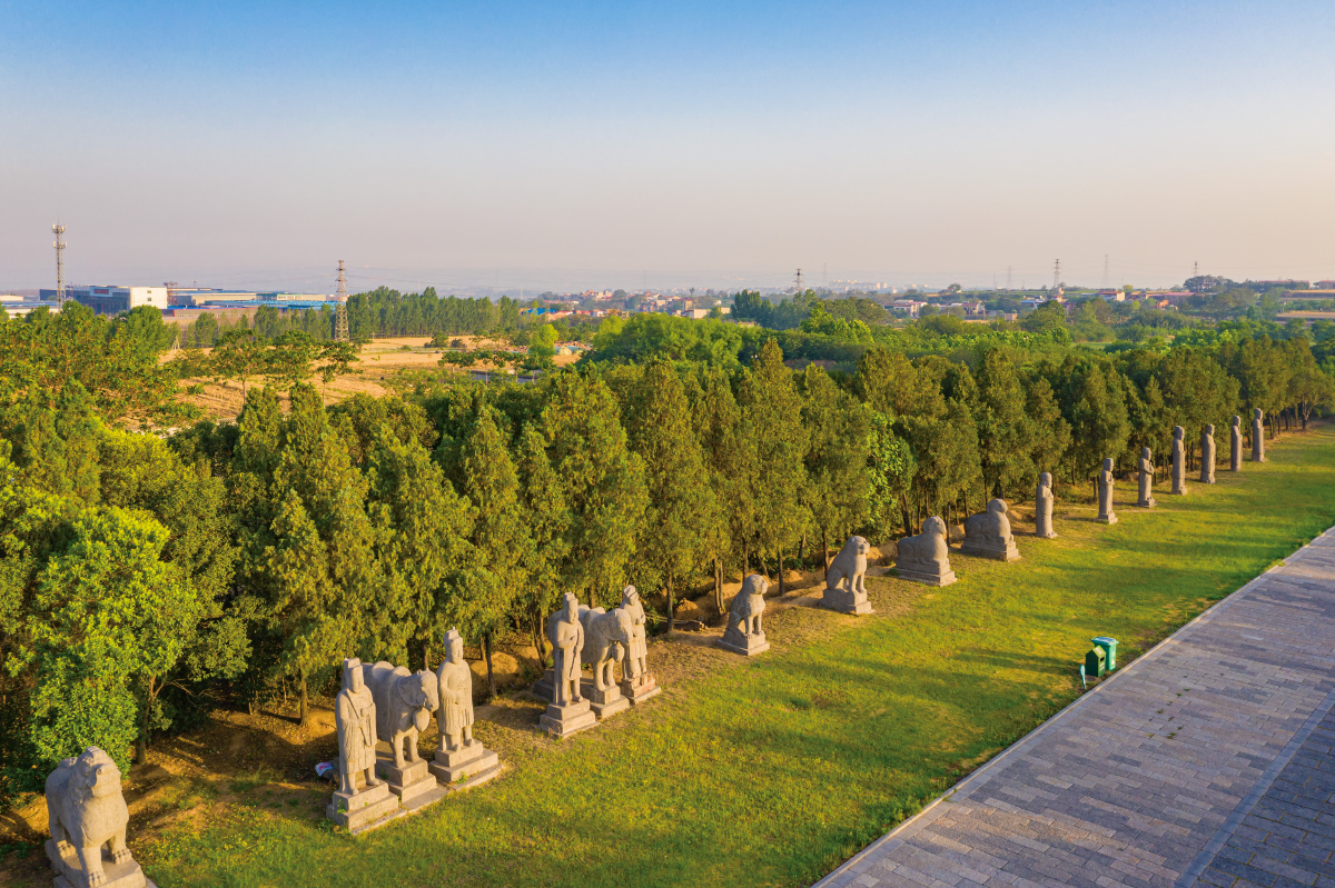 航拍巩义永定陵
