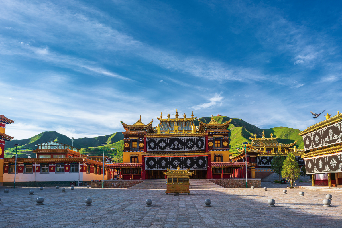 甘南卓尼禅定寺风光