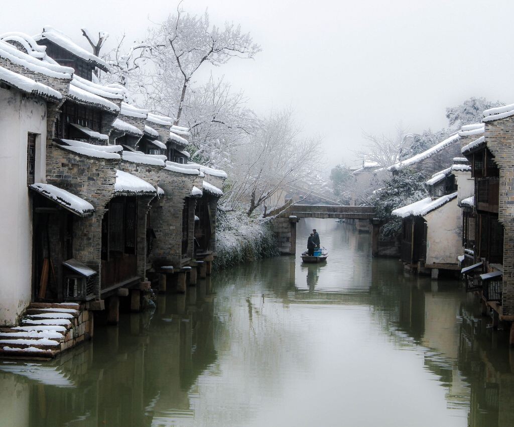 乌镇的雪是江南雪，难得
