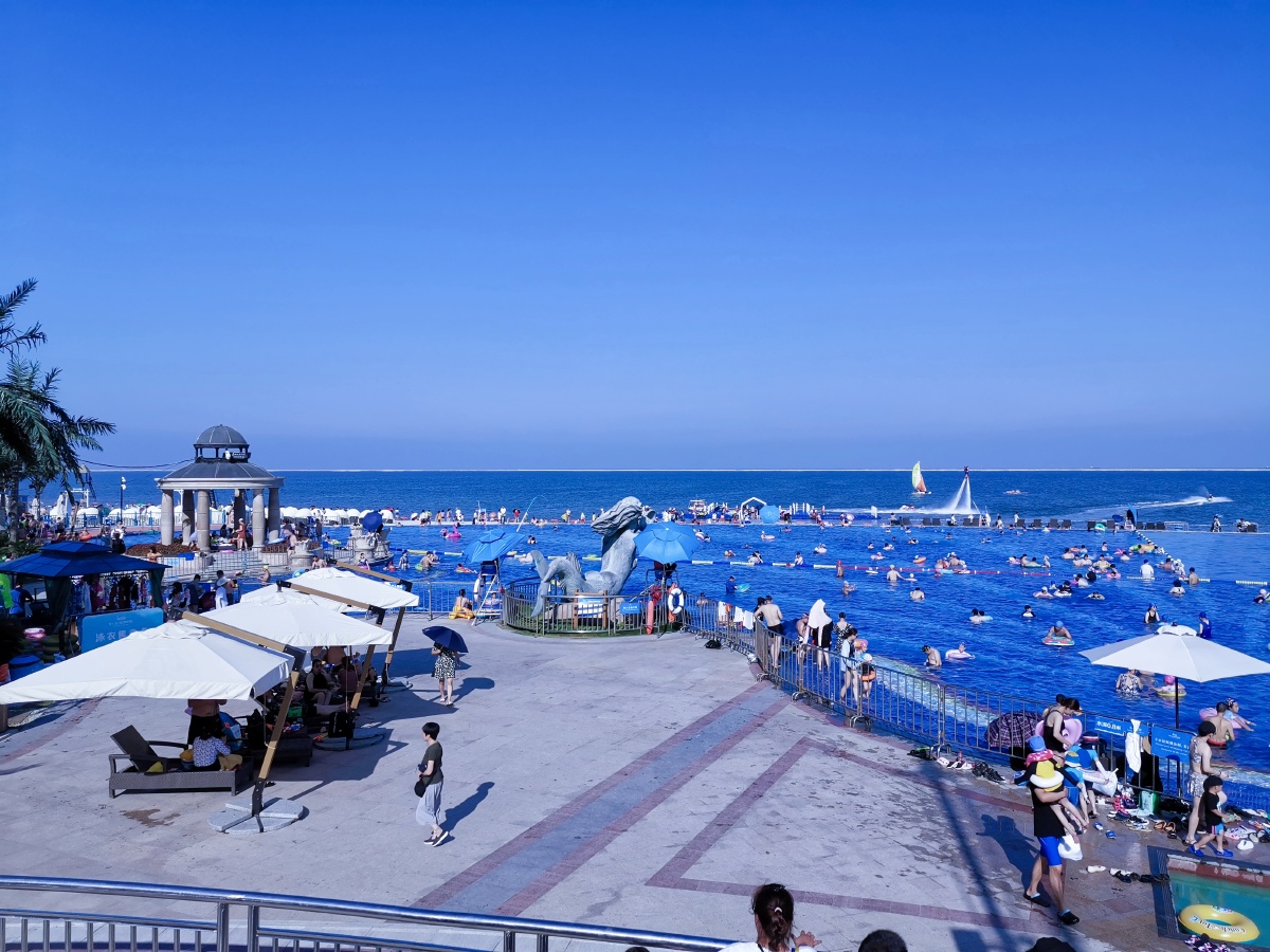 夏末海边南通碧海银沙