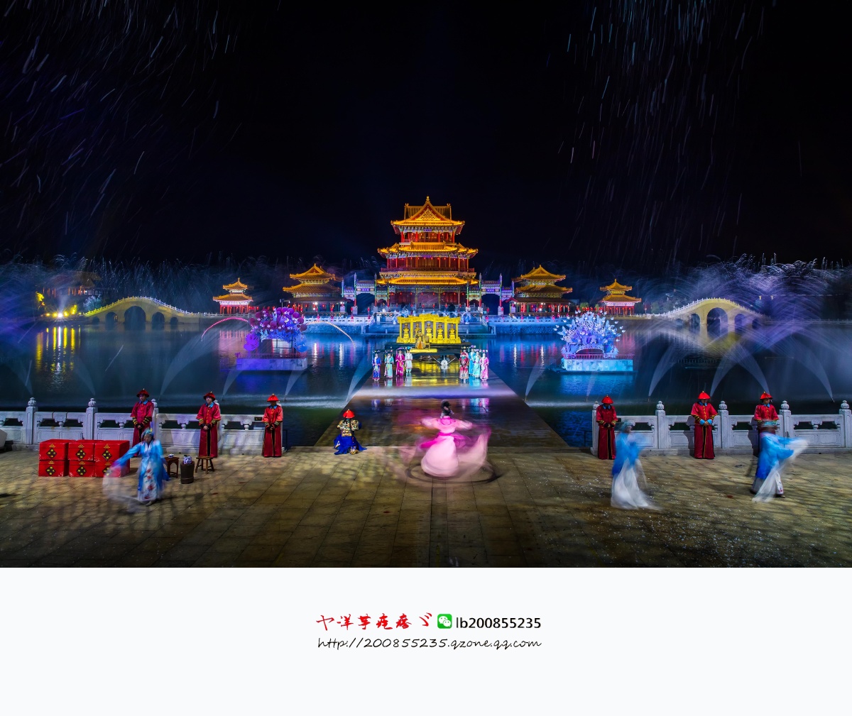 灯火阑珊处圆明新园夜景