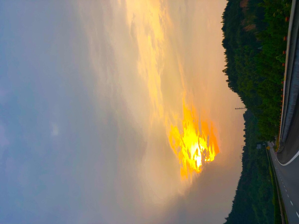 晚霞 瞬间的美丽