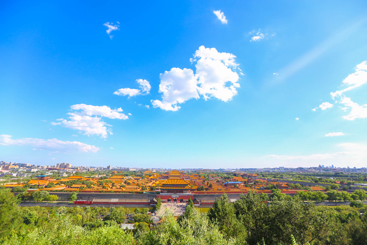 景山公园俯瞰故宫
