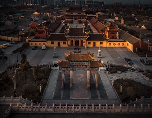 陈闯＋《闻思禅寺全景》＋江苏省淮安市清江浦区里运河里运河东堤附近
