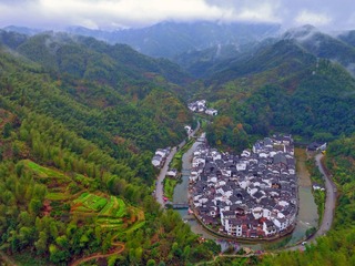 Aerial shooting of China's rural production and life scenes (59)