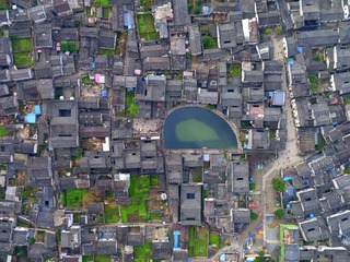 Aerial shooting of China's rural production and life scenes (58)