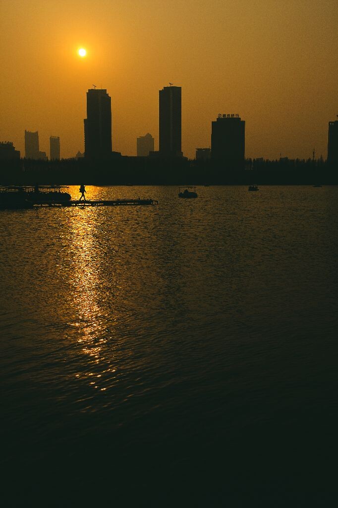 玄武湖夕阳