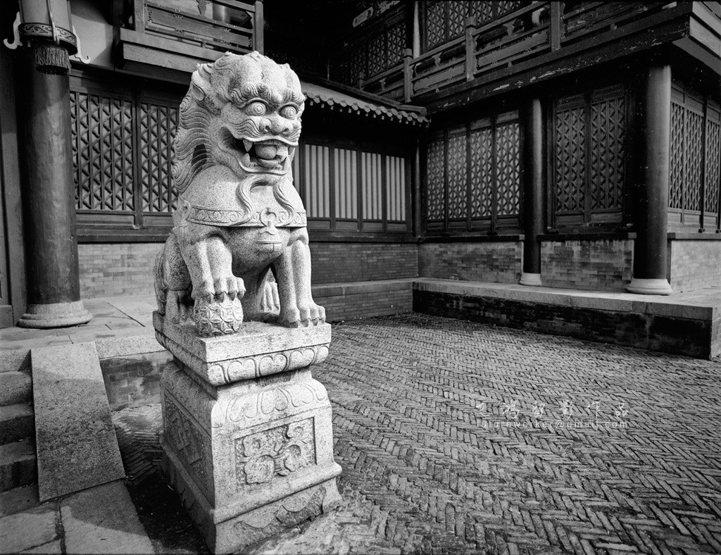 2013/1/15;无锡三国城;Contax 645;Distagon T*3,5/35mm<br />
Kodak TMAX100黑白卷
