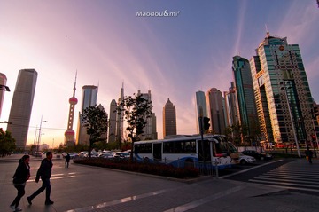浦东夕照