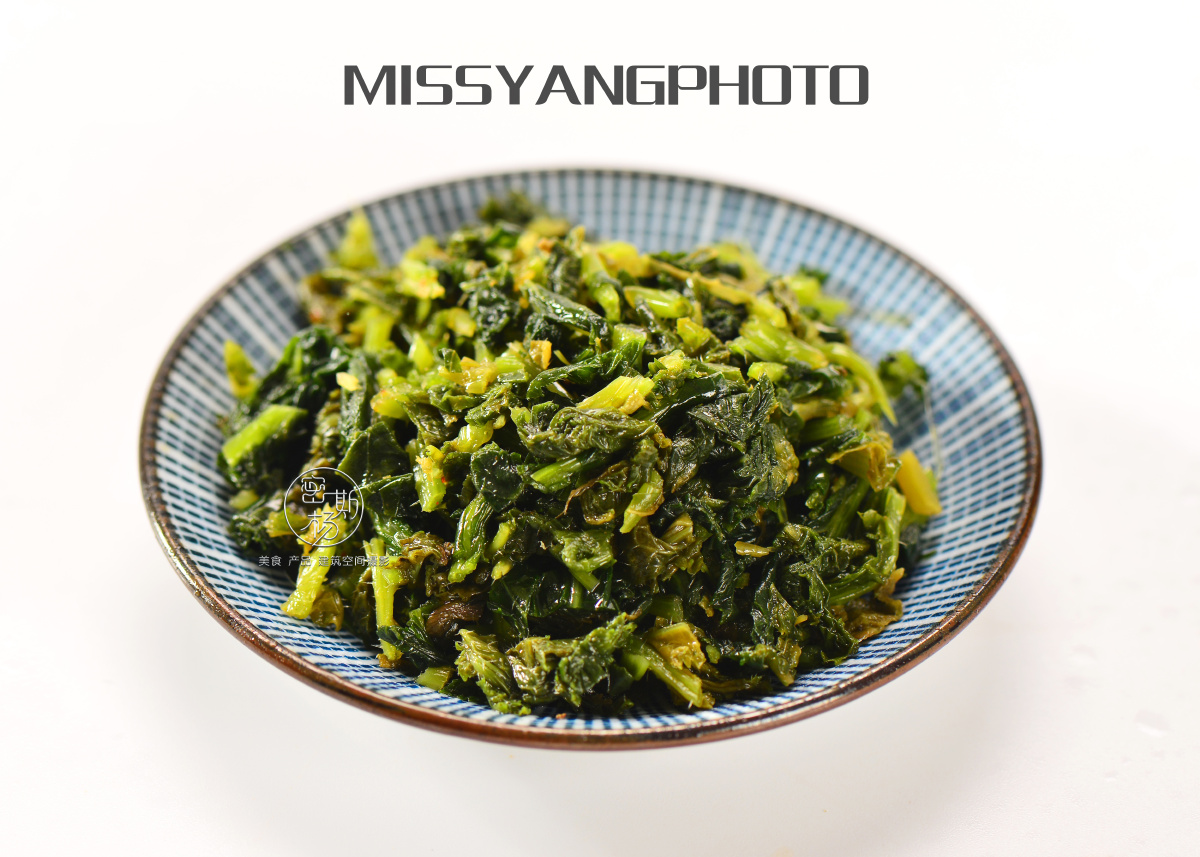 一组雪里蕻产品拍摄