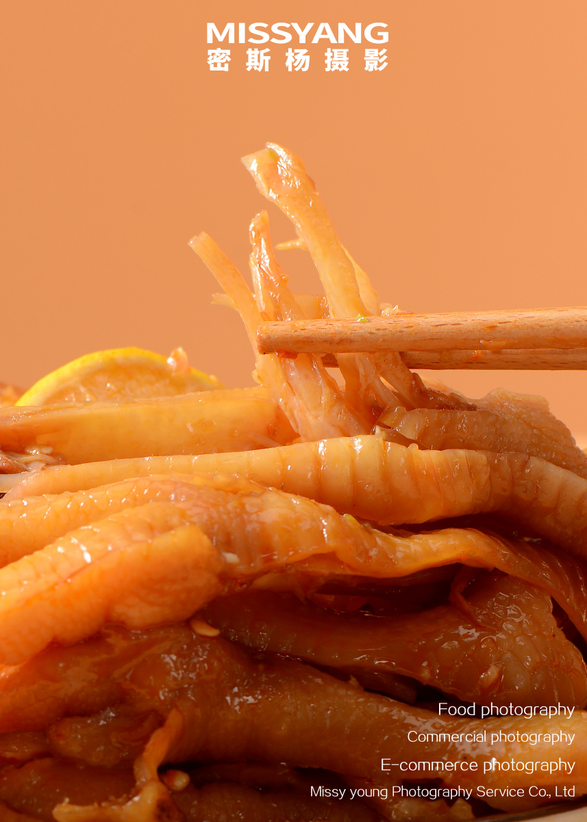 无骨鸡爪美食摄影菜单拍摄